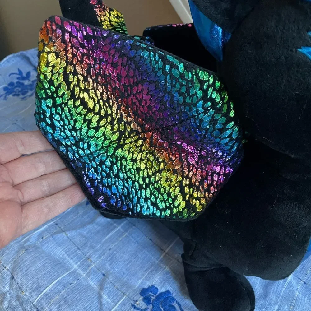 Redemption Black Rainbow Dragon Plush